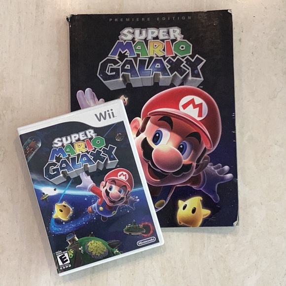 Super Mario Galaxy Nintendo Wii Game & Official Strategy Guide Prima Complete - Picture 11 of 11
